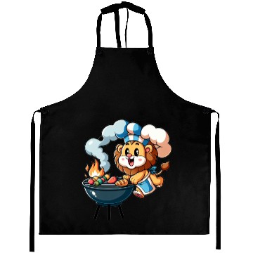 Discover Cute BBQ Lion Aprons