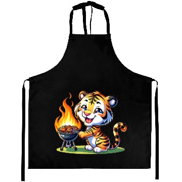 Discover Cute BBQ Tiger Aprons
