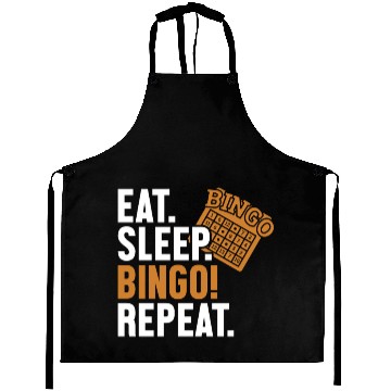 Discover Eat Sleep Bingo Repeat Caller Daubers Aprons