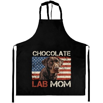 Discover Labrador Retriever CHOCOLATE LAB MOM Labrador Aprons