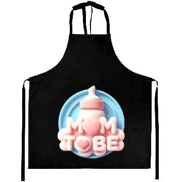 Discover Cute Mom To Be Baby Announcement Design Aprons