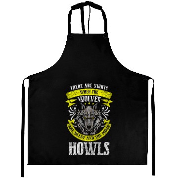 Discover Wolf Dog Wild Aprons