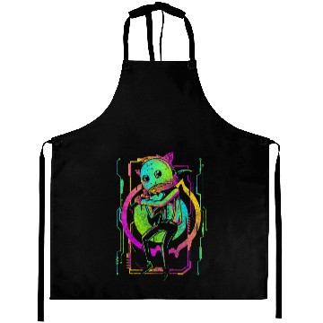 Discover Cyberpunk Technology Tech Manga Aprons