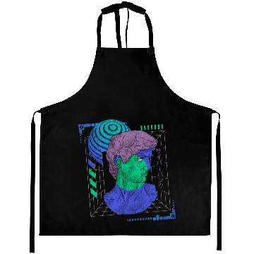 Discover Cyberpunk Style Synthwave Gaming Aprons