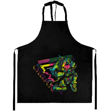 Discover Cyberpunk Cosplay Synthwave Gaming Aprons