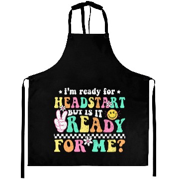 Discover Groovy Back to School Headstart HomeSchool Head Aprons