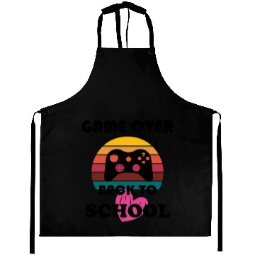 Discover Game Over back to school Aprons