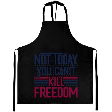 Discover Patriotic Freedom Defender design Aprons