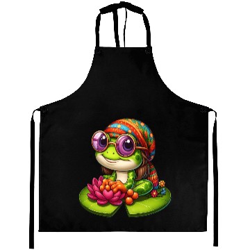 Discover Cute Frog Gift The Flower Aprons
