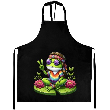 Discover Sweet Flowers Frog Aprons