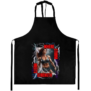 Discover Bodybuilder woman design . Option 3 Aprons