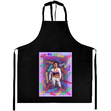 Discover Multi language gym design Aprons