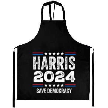 Discover Kamala Harris 2024 Save Democracy US Election Aprons