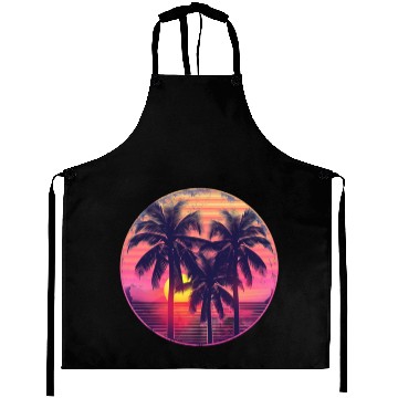Discover Palm Trees In The Sunset Aprons
