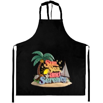 Discover Sun Sea And Serenity Aprons