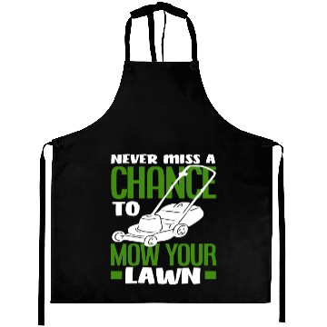 Discover Landscaper Gardener Lawn Mowing Saying Aprons
