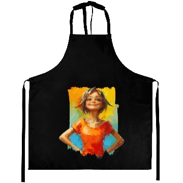 Discover Confidence with bold paint strokes and fearless Aprons
