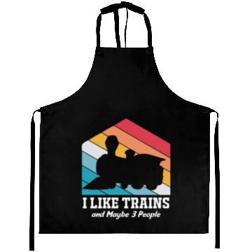 Discover Model Train I Like Trains And Maybe Three People Aprons