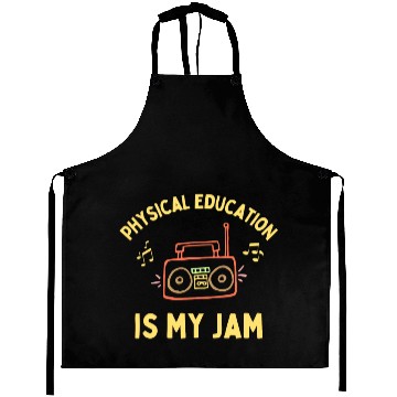 Discover Women's Physical Education is My Jam PE Teacher Aprons