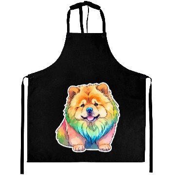 Discover Chow Chow Watercolor Aprons