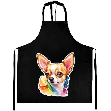 Discover Chihuahua Watercolor Aprons
