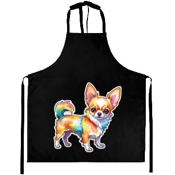 Discover Chihuahua Watercolor Aprons