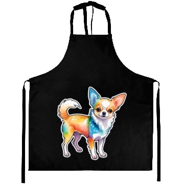 Discover Chihuahua Watercolor Aprons