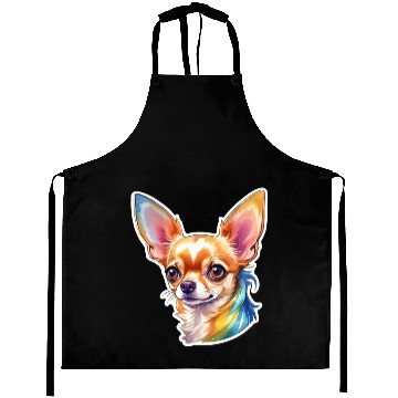 Discover Chihuahua Watercolor Aprons