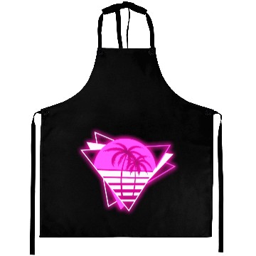 Discover Neon Paradise: Vibrant Palm Design Aprons