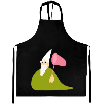 Discover Crawly Gnome Tiny Green Wizard, Funny Green Gnome Aprons