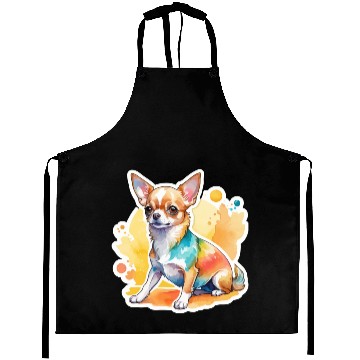 Discover Chihuahua Watercolor Aprons