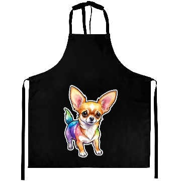 Discover Chihuahua Watercolor Aprons