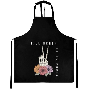 Discover Funny Bachelorette Party Til Death Do Us Party Aprons