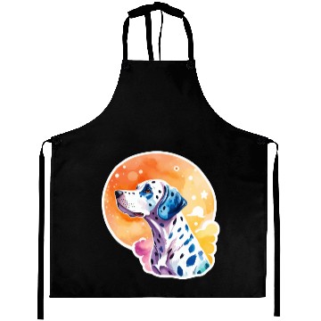 Discover Dalmatian Dog Watercolor Aprons