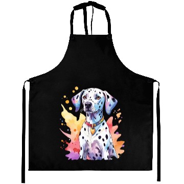 Discover Dalmatian Dog Watercolor Aprons
