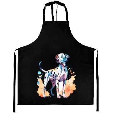 Discover Dalmatian Dog Watercolor Aprons