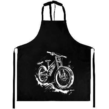 Discover Mountain Biker Drawing Aprons