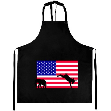 Discover Donkey kicking out the elephant, US Election 2024 Aprons