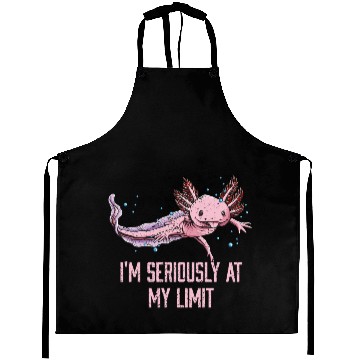 Discover Im Seriously at My Limit Axolotl Memes Salamander Aprons