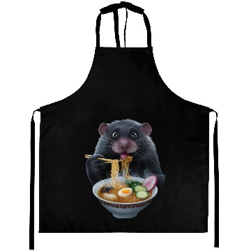 Discover Mole Eating Ramen Realistic Aprons