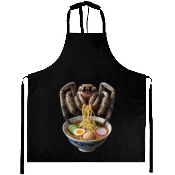 Discover Spider Eating Ramen Realistic Aprons