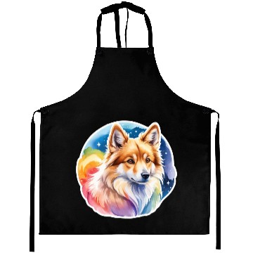 Discover Icelandic Sheepdog Watercolor Aprons