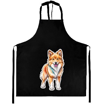 Discover Icelandic Sheepdog Watercolor Aprons