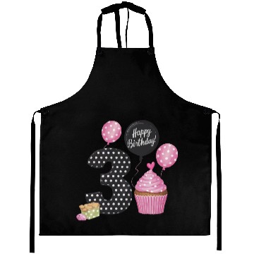 Discover Girl 3rd Birthday Pink Aprons