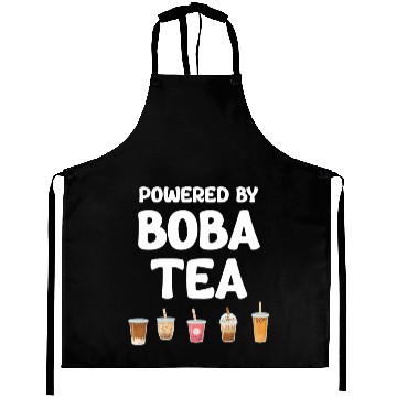 Discover Powered By Boba Tea Bubble Japan K-pop Korean Aprons
