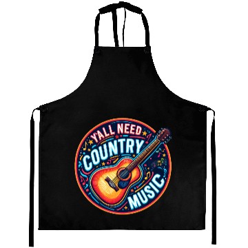 Discover Y'all Need Country Music Aprons