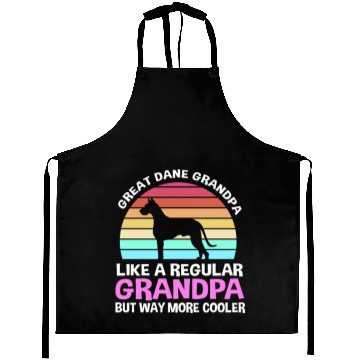 Discover Dog Lover Great Dane Grandpa Way More Cooler Aprons