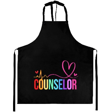 Discover Retro Counseling Awareness School Counselor Aprons