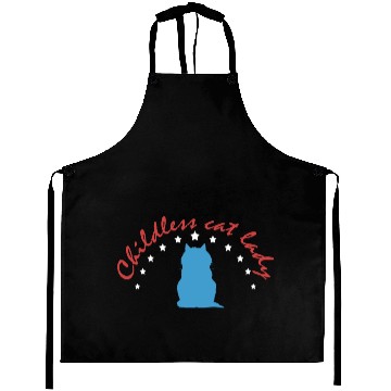 Discover Vintage And Retro Funny Childless Cat Lady Aprons