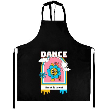Discover A cartoonStyle psychedelic flower Aprons